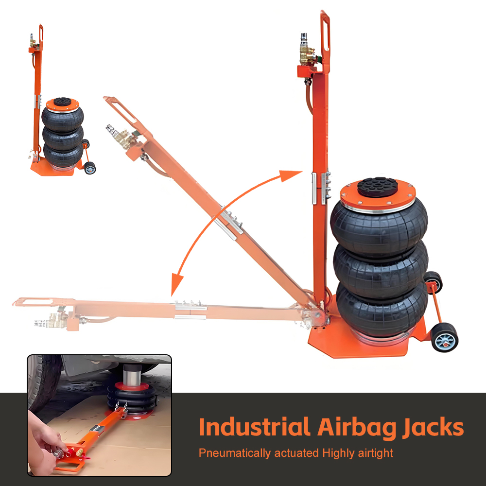 Heavy Equipment Jack - 3-ton Adjustable Air Cushion Jack Folding