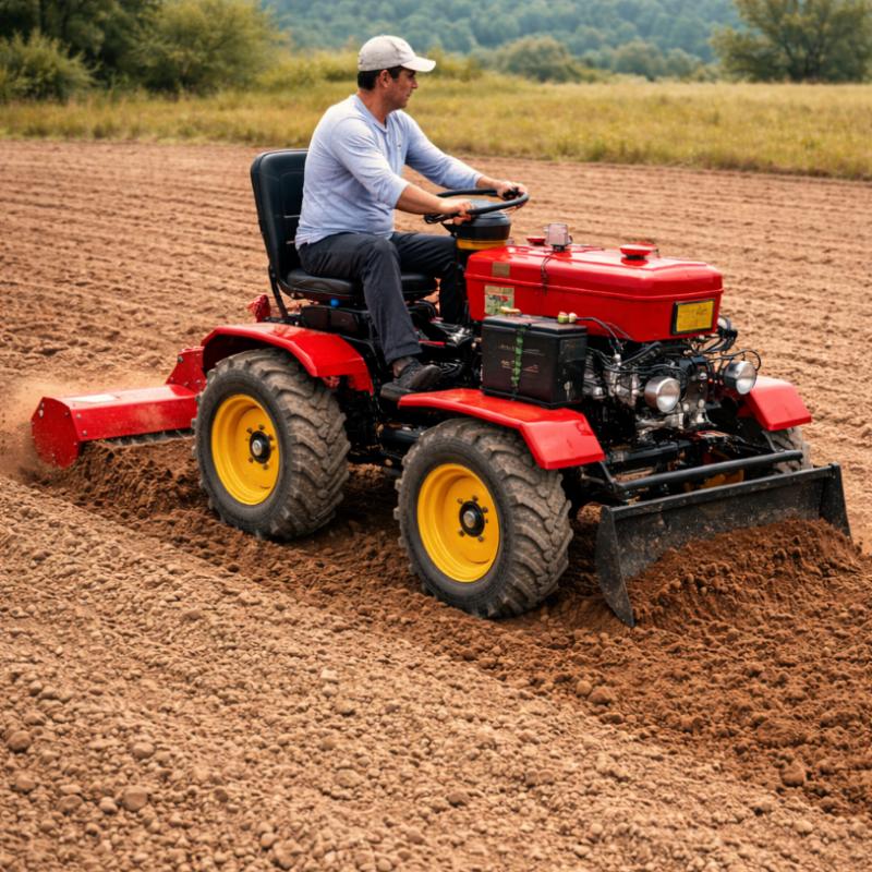 Tractor Backhoe - Customized 25HP Mini Wheel Tractor W/Front