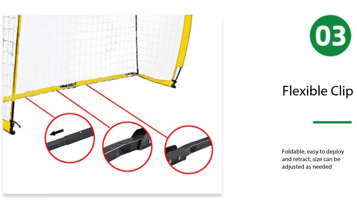 Heavy Equipment Games - 5×2 M Portable Folding Soccer Goal