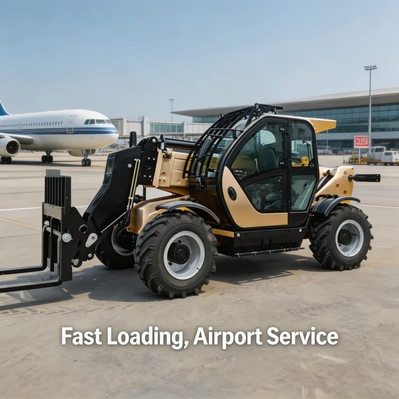 Telescopic Handler Boom - FOB 4x4 Telescopic Boom Handler With