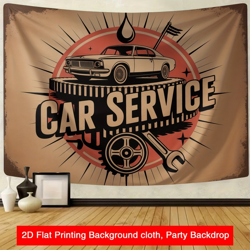 Large retro car service banner - Heavy Equipment Sign review and price