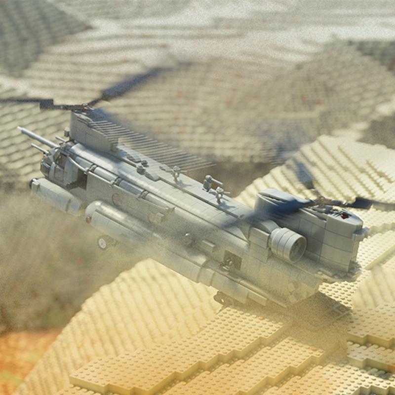 MH-47G Heavy Helicopter Model  - Heavy Equipment Games review and price