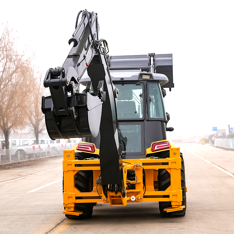 Thickened anti-collision frame - Tractor Backhoe review and price