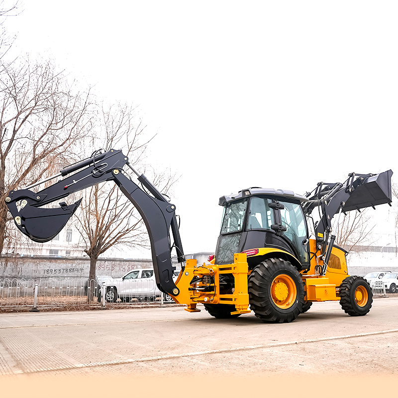 Thickened anti-collision frame - Tractor Backhoe review and price