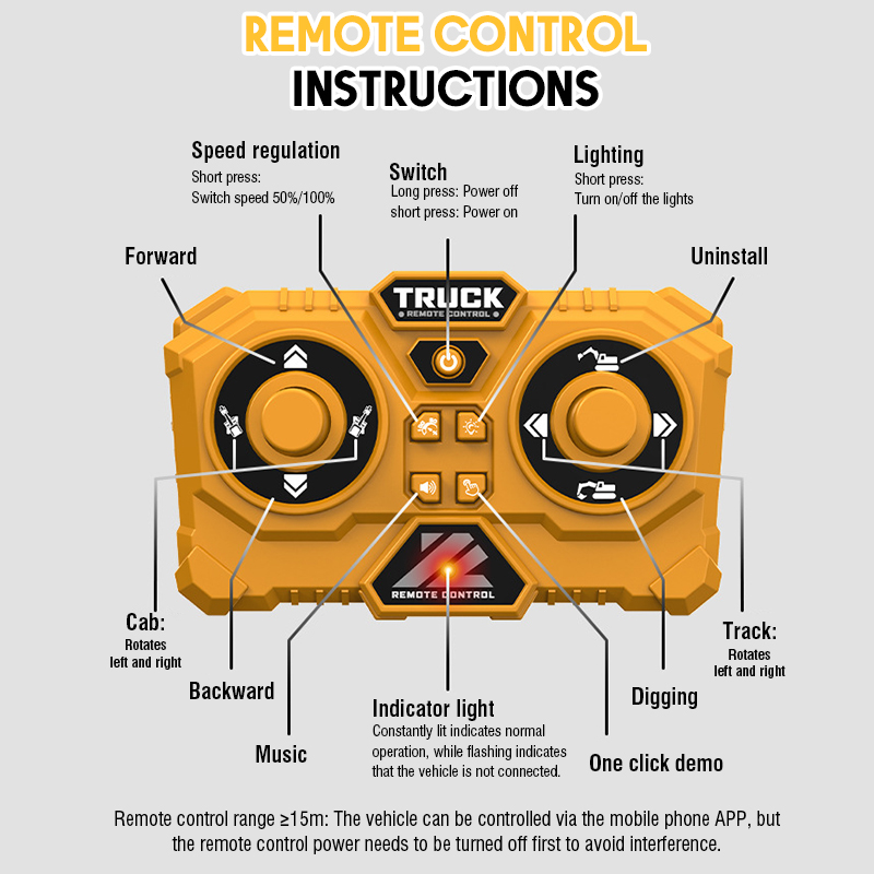 1:64 Mini RC Excavator Crawler - Heavy Equipment Games review and price