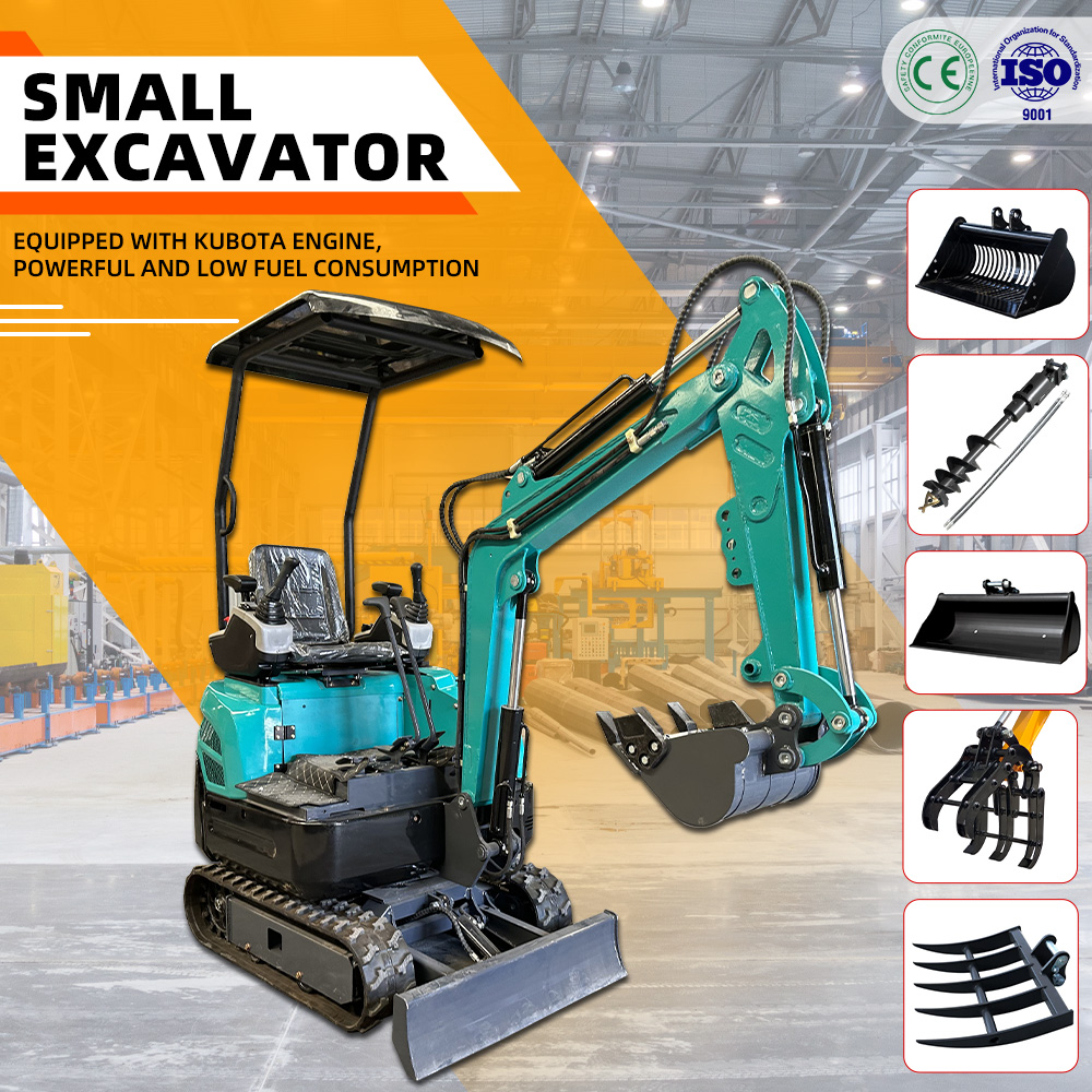 New 1.2 Ton Excavator Long Arm - Tractor Backhoe review and price