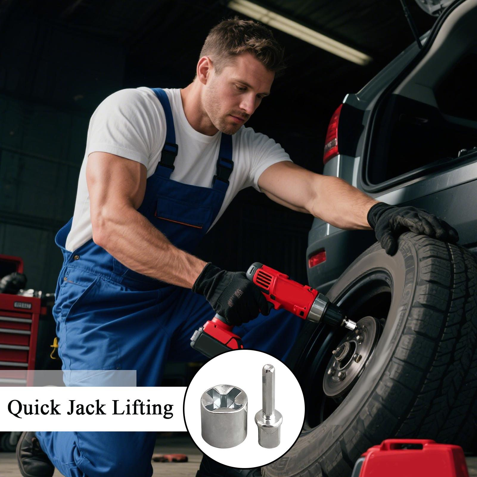 Trailer Jack Drill Adapter Uni - Auger Drill Attachment review and price