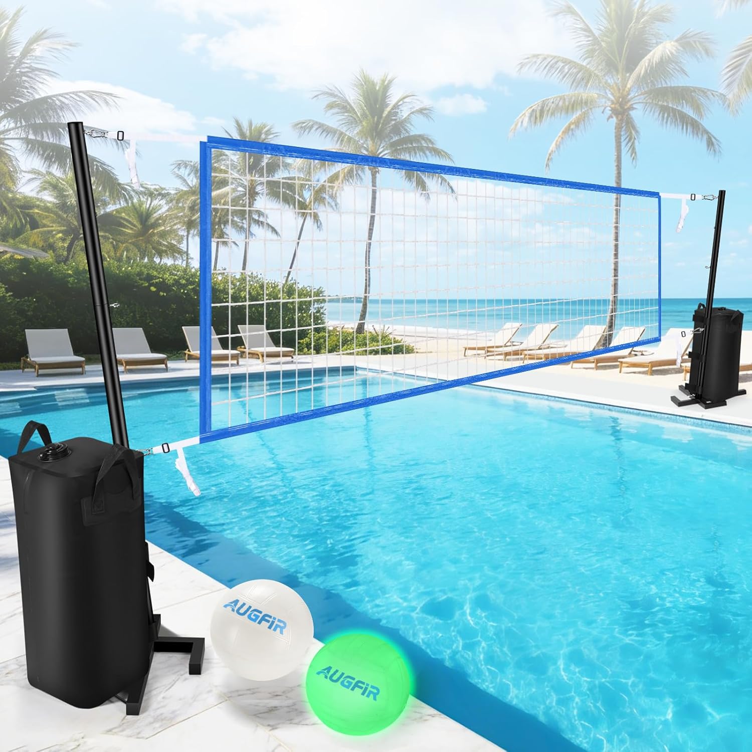 Heavy Duty Pool Volleyball Net - Heavy Equipment Games review and price