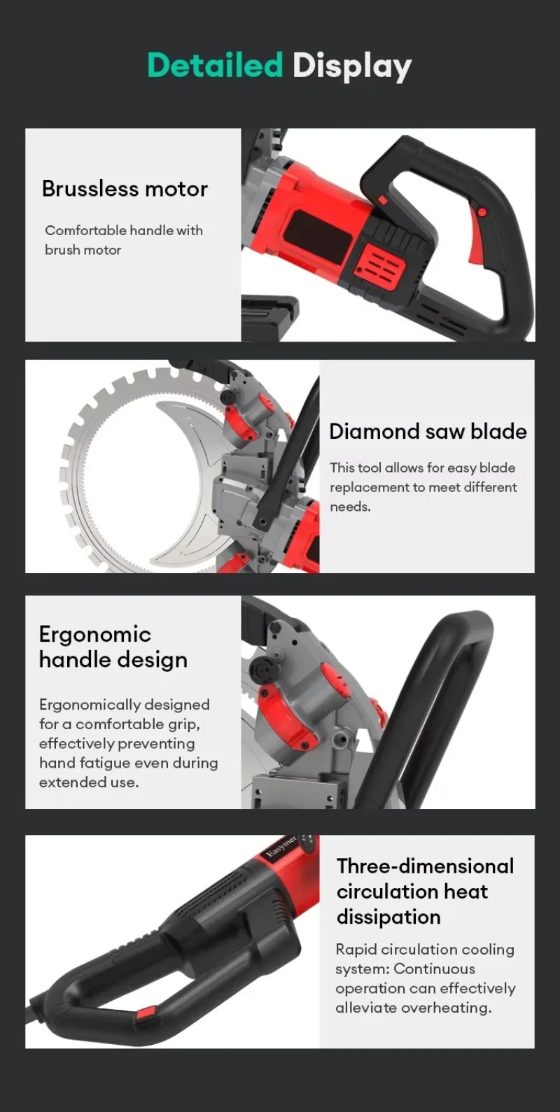 IKN Construction Demand 410mm  - Electric Concrete Cutter review and price