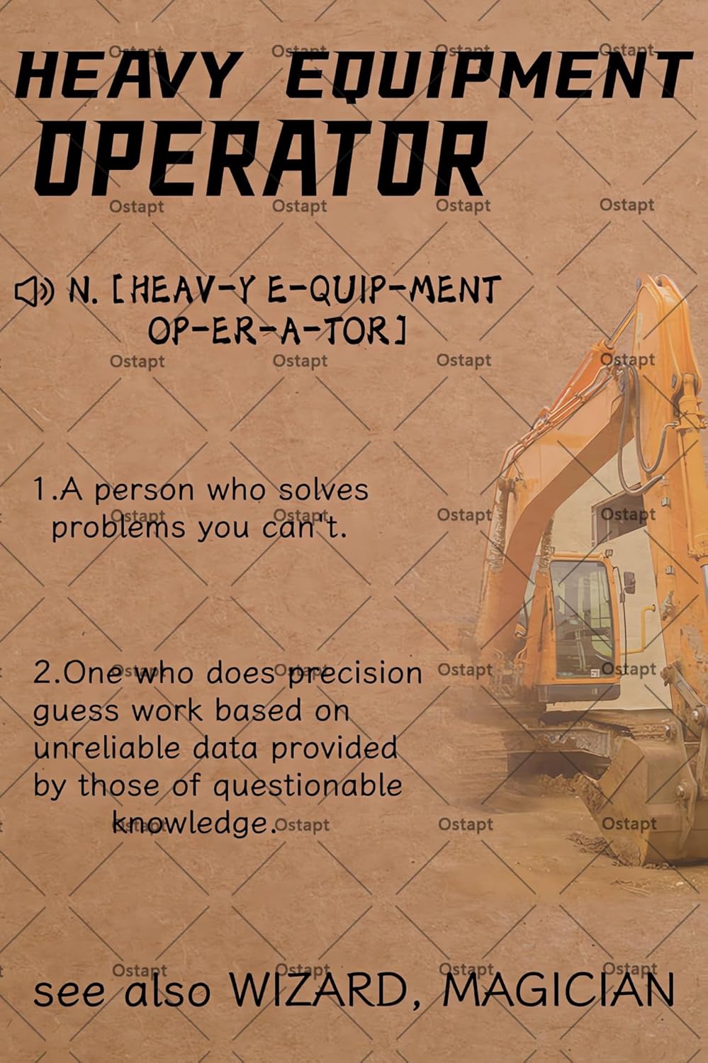 Excavator Heavy Equipment Oper - Heavy Equipment Sign review and price