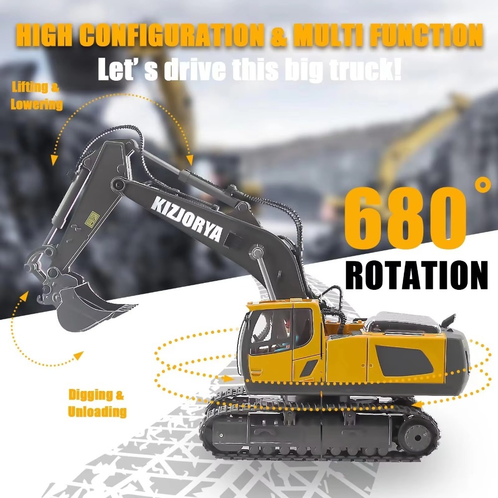 2.4G Remote Control Excavator  - Heavy Equipment Games review and price