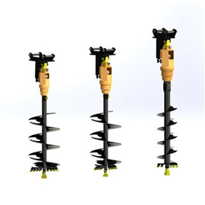 Excavator Attachments Hydrauli - Auger Drill Attachment review and price