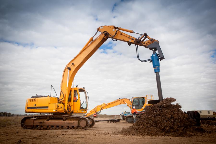 Excavator Attachments Hydrauli - Auger Drill Attachment review and price