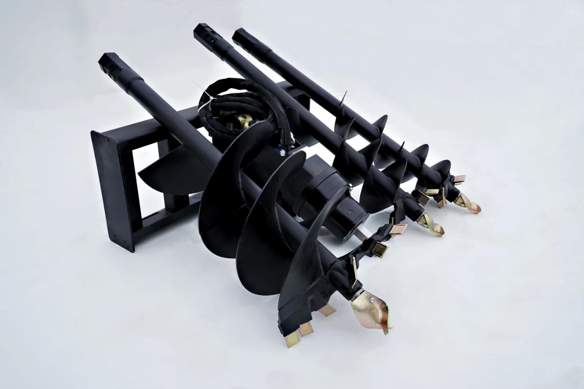 Heavy   Skid Steer Auger Attac - Auger Drill Attachment review and price
