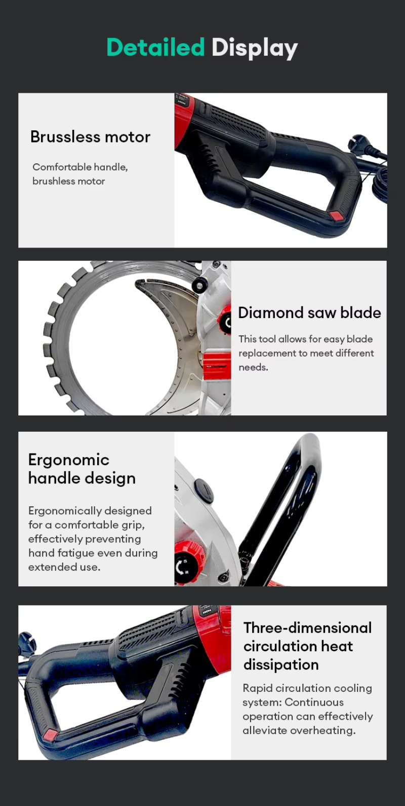 8800W Electric Power Concrete  - Electric Concrete Cutter review and price